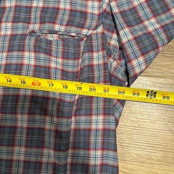 ExOfficio Madison Shirt Top Womens XL Plaid Flannel Outdoors Adventure Midweight - Picture 3 of 6